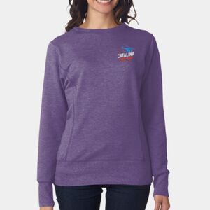 Ladies French Terry Crewneck Sweatshirt Thumbnail